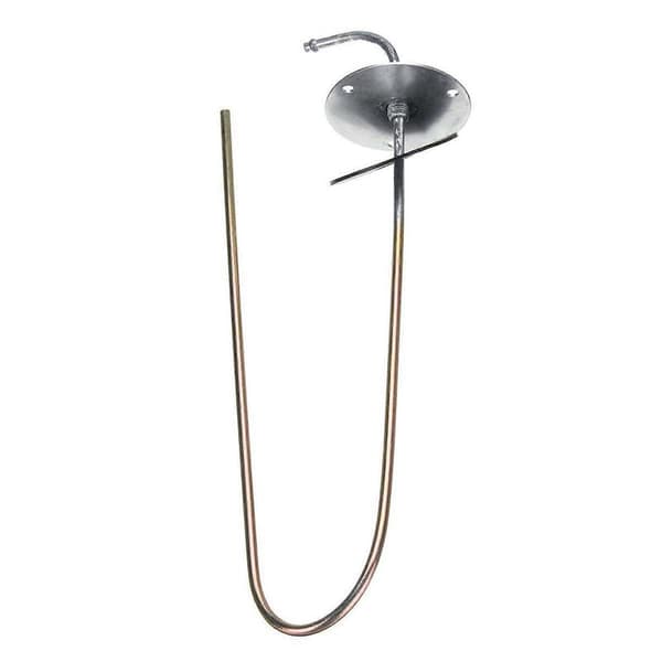 2X Bil Brændstoftank Standrør Metal til Varmer 60cm Lang Od5mm Silver