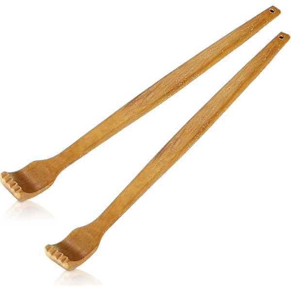 Wooden Back Scratcher Hand Held Manual Back Massager Long Back Scratcher For Instant Relief From