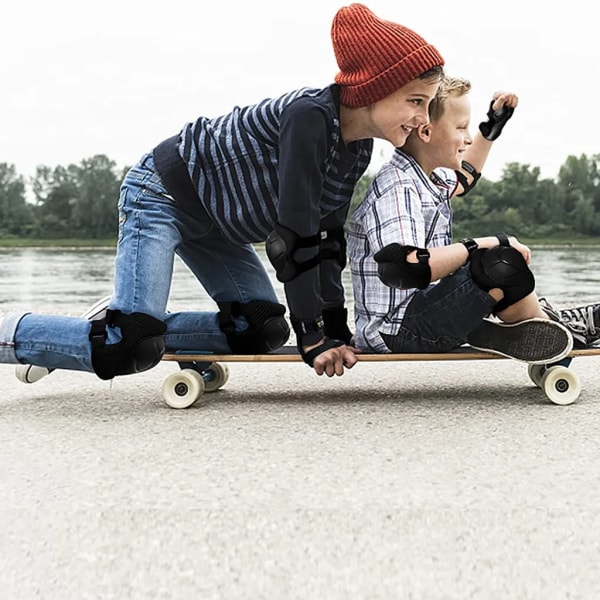 Knäskydd för barn inline skates, armbågsskydd, handledsskydd, skyddande overaller knäskydd, inline skates för barn, armbågsskydd, handledsskydd, skyddande overaller