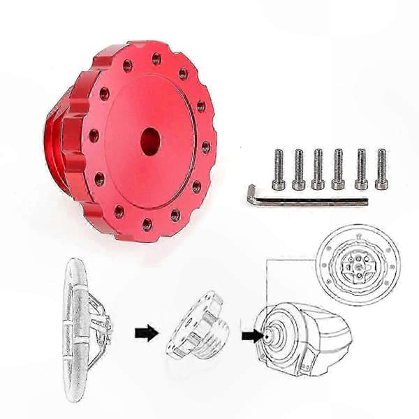 Sim Racing Rattadapter for TX T300 T500-serien Red