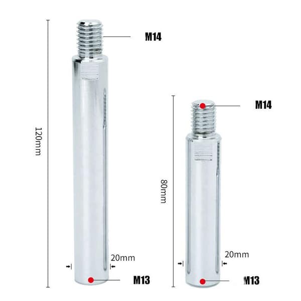 Vinkelslip Förlängningsaxel 120mm