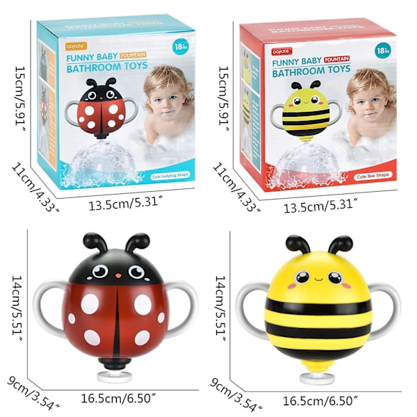 Bad for Time Leke Cartoon Dusj Bie/Marihøne Sprinkler For Baby Basseng Strand For