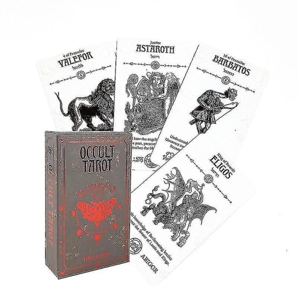 Tarotkortspillkortstokk Oracle Toy Divination Star Mystery Riding Party