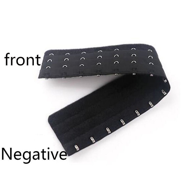 En forlengelse av brakettarm for kvinner, korsett, krok og øyestropp, skulderstropp, undertøystilbehør, 13-18, 2 stykker Universal 13 buckle black2pcs