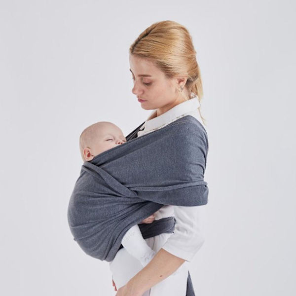 Babysele enkel att bära certifierat ergonomiskt stöd Flerfunktionell stretchig babysele