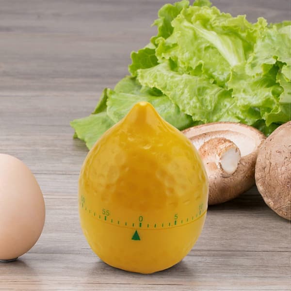 Køkkentimer Ur Køkkentimer Kort Timer Vækkeur Sjov Æggetimer Æggekniv Citronform