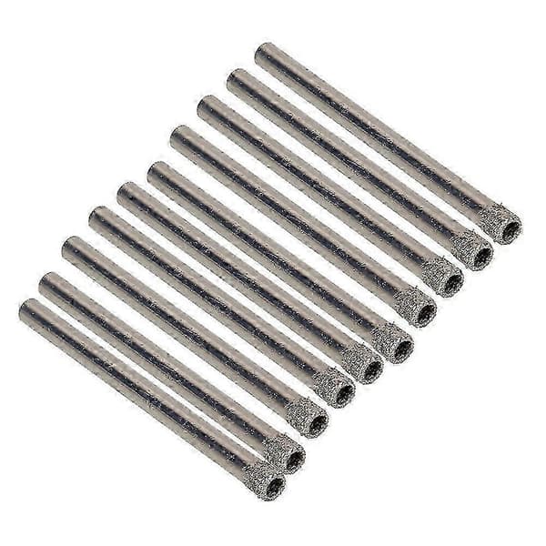 4mm Diamantbelagda Borr För Glas, Kakel, Granit - 10-pack silver