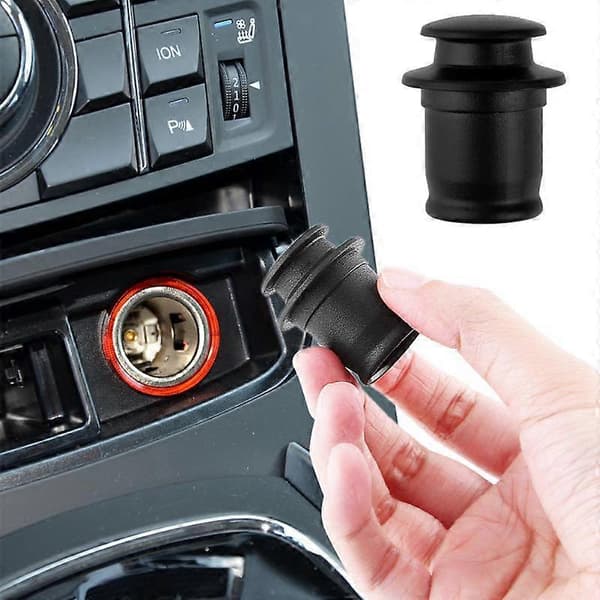 Universal vanntett lighterplugg AP208 støvdekselhette for bil black