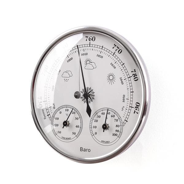 Barometer værstasjon med barometer og hygrometer termometer 3 i 1, 1 stk