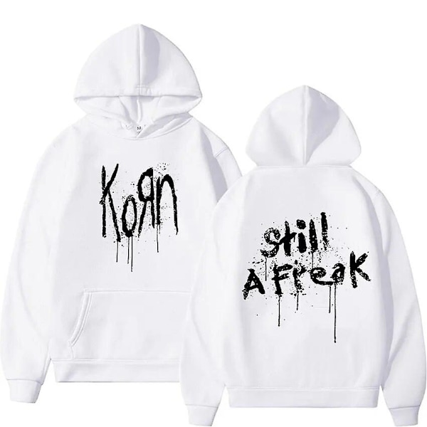 Korn Music Concert Rock Band World Tour Huppari Miehille Naisille Hip Hop Ylisuuri Paita Vintage Metal Gootti Hupparit Streetwear
