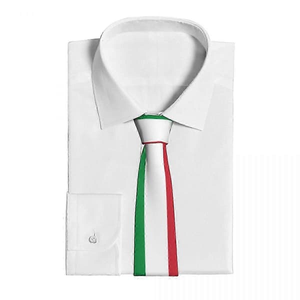 Italia-flagg slips kompatibel med menn kvinner slips klesplagg tilbehør