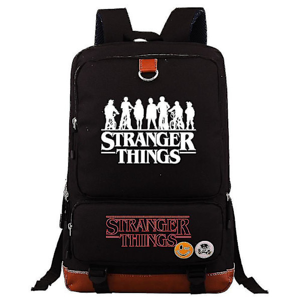 Strangerthings Ryggsäck Tonåringar Pojkar Junior High School Student Trend Stor Kapacitet Skolväska Sport Ryggsäck Datorfack Skolväska För Tonåringar