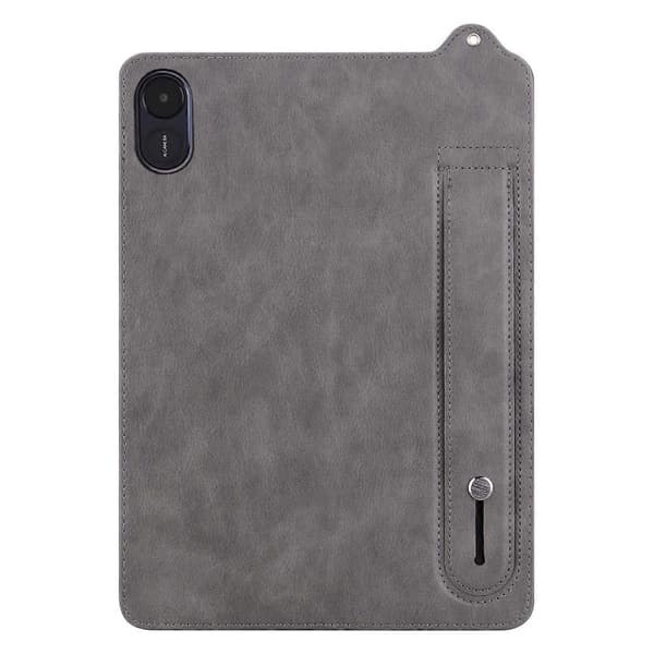 Læder tablet cover med håndstrop og støttefod til Honor Pad X8a Multicolor Grey