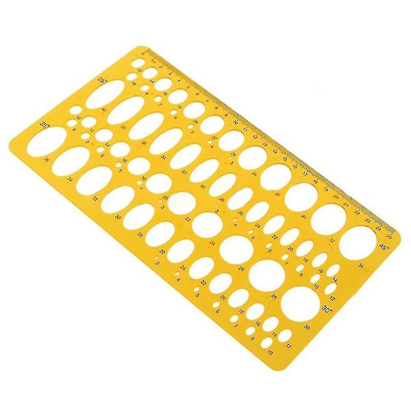 21cm/25cm Ellipsin piirustuskaava, mekaaninen viivain, soikea pyöreä malli 21 cm