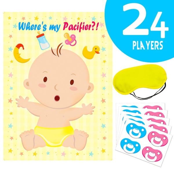 Pin The Dummy On The Baby Game Baby Shower Party Favors Game Pin