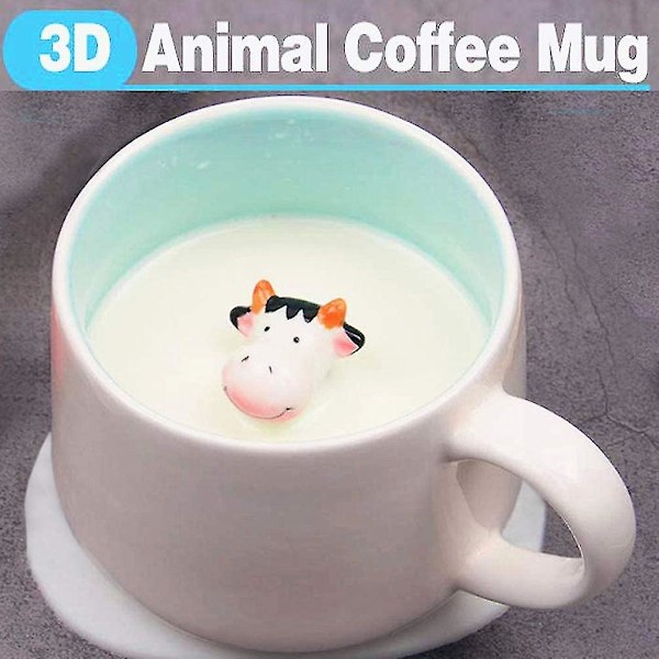 Frø Figur Keramiske Kaffekopper Sjove Tekopper - 3d Dyr Inde I Kaffekop Til Drenge Piger Kvinder Mænd