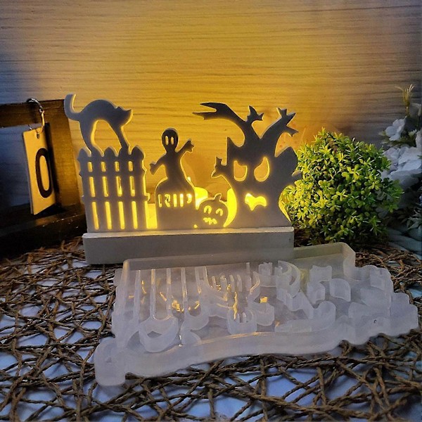 Halloween Lykta Silikonform, DIY Spöken, Pumpor, Rädda Katter Plug in unit