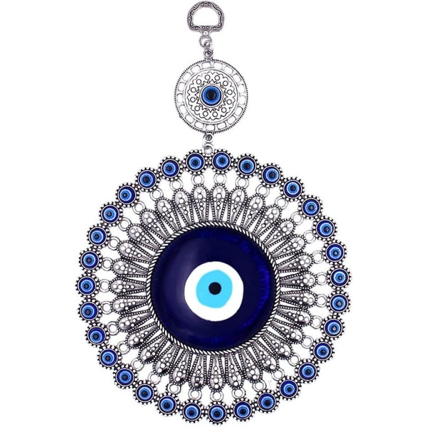 Turkish Blue Eye Ornament Evil Eye Blue Riipus Lasi Hamsa Onnea Lucky Charm Käsi Fatima Protection Riippuva koriste 1kpl (d-2)