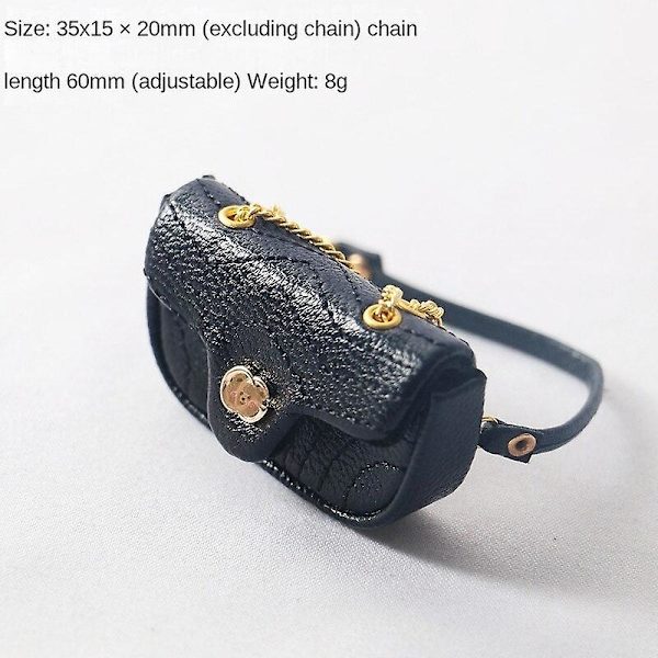 Miniatyr möbler leksak dockhus DIY dekoration tillbehör Mini handväska crossbody