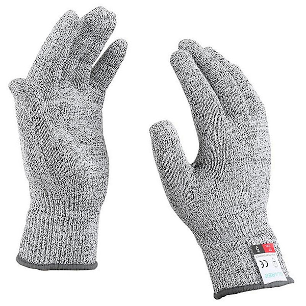Hppe Nivå 5 Säkerhet Anti Cut Handskar Högstyrka Anti-cut Glasskärning Handskar Gray 1pair