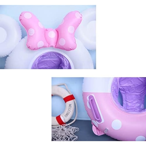 Baby Svømme Float, Barn Oppustelig Svømning Toddler Sikkerhed Float Sæde Ring med Dobbelt Håndtag til 6 - 36 måneder baby