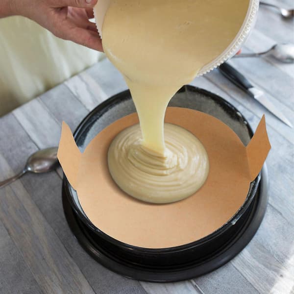 100 ark bakepapir runde kakeform-linere non-stick bakepapir for baking av kaker, ostekaker og airfryere