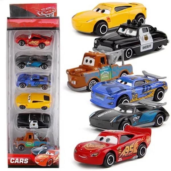 6 kpl Blixten McQueen Jackson Storm K Farbror Kuorma-auto Diecast