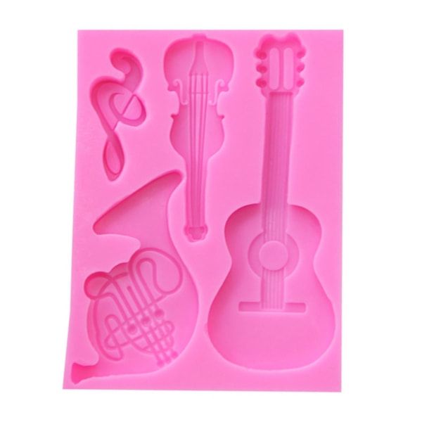 Kageform Guitar Form Bageform Silikone Slikform Til Hjem Kaesi