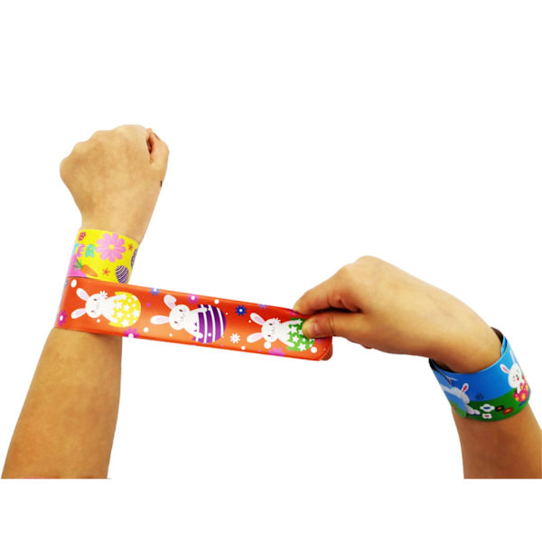 Påsk - Slap Armband För Barn - Snap Armband Festpresenter (10-Pack)