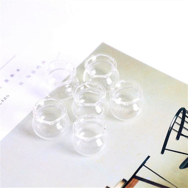 Miniatyr möbler leksak dockhus DIY dekoration tillbehör mini glas tom burk