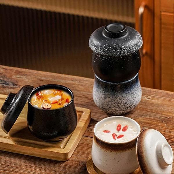 Äggkoppar med lock Diskmaskin Chawanmushi Dessertkoppar för sopptillverkning C
