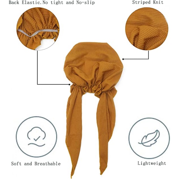 Förknytad Bandana Turban Huvudbonad Dam Lätt Bandana C