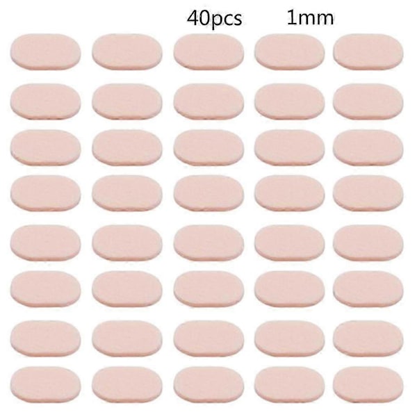 40 st Mjuka Nässkydd i Skum Självhäftande EVA Nässkydd Glasögon Nässkydd Skin color Oval 1mm