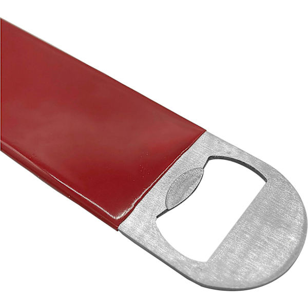 3 pakker af robuste flade flaskeåbnere i rustfrit stål, solide ølflaskeåbnere, 18 cm rød, sort, blå