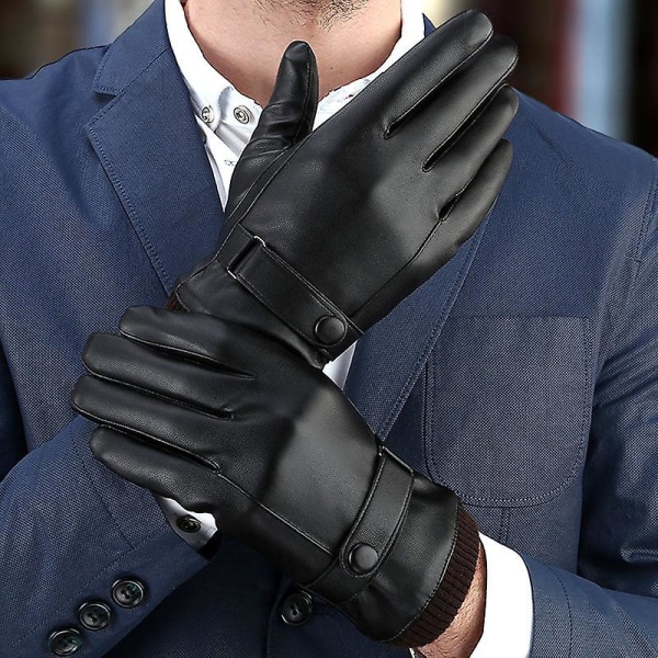 Höst och vinter touch screen handskar varma cykel utomhus sport handskar prov bearbetning handskar Men's strap small screw