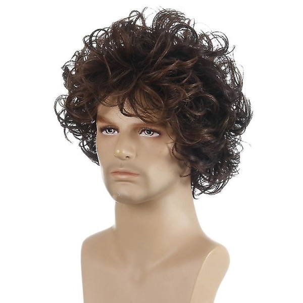 Men Fluffy Short Curly Wig Sets