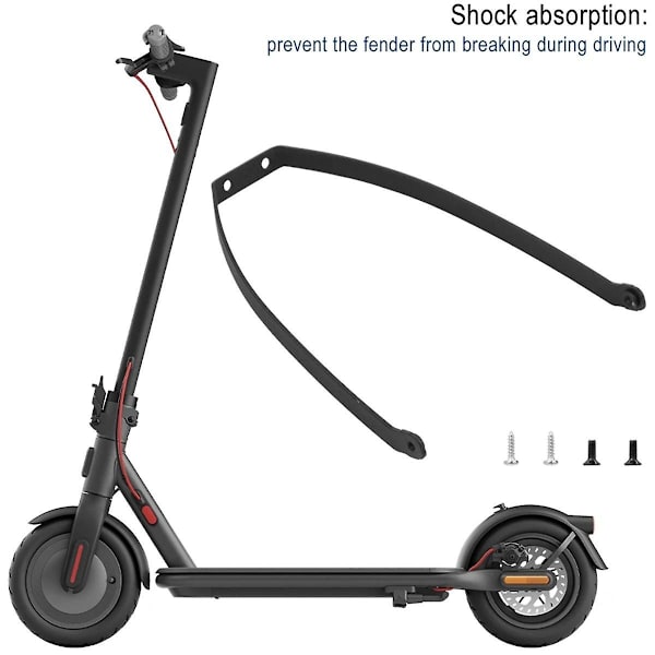 Fäste för 4 Mi4 Pro Elektrisk Scooter Bakre Hjul Stänkskärm Fäste Fäste med Skruvar Ersättning