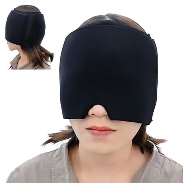 IC Cooling Mask - Cooling cap that relieves headache and migraine - Black