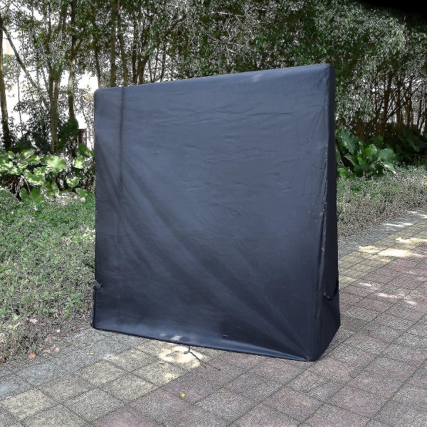 Vattentätt bordtennisbordsskydd för pingisbord 165 x 70 x 185 cm svart