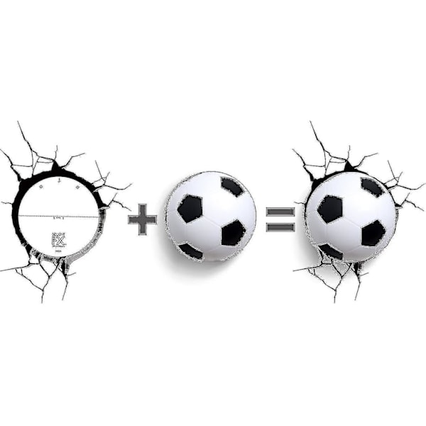 3D-lys 3D-lampe Fotball