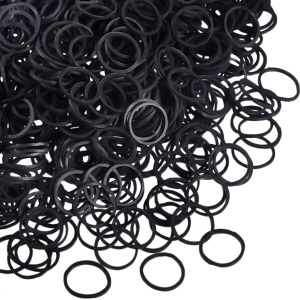 1000 mini gummibånd Bløde elastiske bånd til børnehår fletninger hår