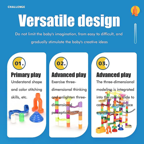 Gør-det-selv labyrintbolde Spor byggeklodser Legetøj til børn Rørledningsblok Pædagogisk legetøjsspil Forælder Barn interaktivt legetøj