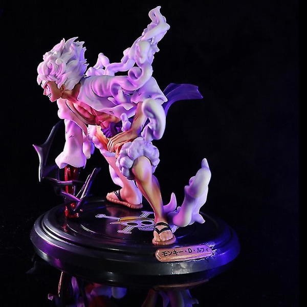 One Piece Luffy Gear 5 Anime Figurer Nika Solgud PVC Actionfigur Modell Docka