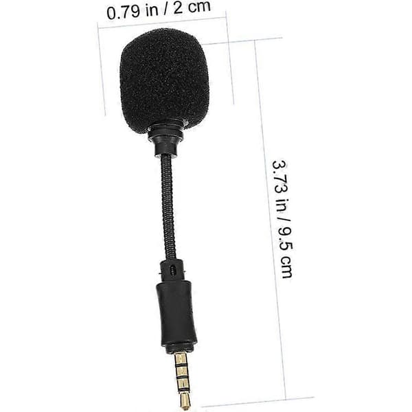 Sett med 4 mikrofoner for telefon/PC, USB, Svart