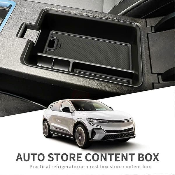 Central Konsol Armstöd Förvaringslåda för Renault Megane E-Tech 2022 2023 Biltillbehör Förvaring