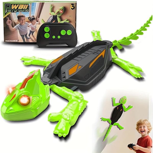 Rechargeable Remote Control Gecko Robot, a Remote Control Lizard with LED Lights and Motion Sensors, USB Interface.