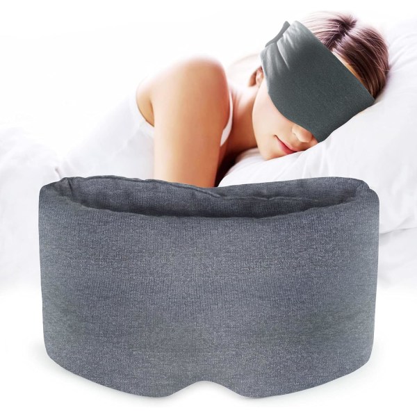 Sleep Mask - Superblød og behagelig sovemaske til familiesøvnrejser skifteholdsarbejde, næsepudedesign mørklægningsmaske