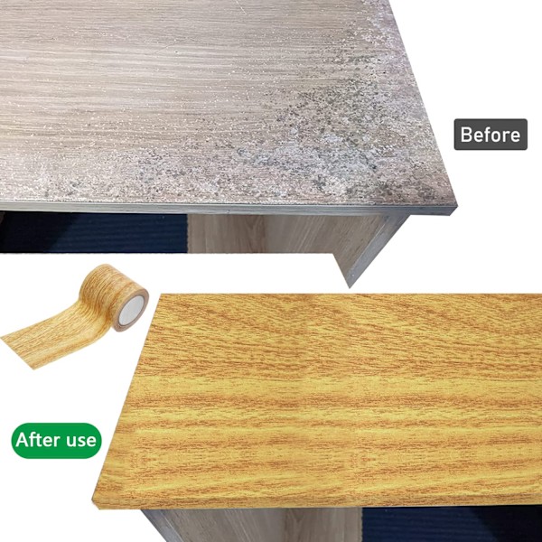Vattentät Faux Träkorntejp för Golvreparation - Wood E