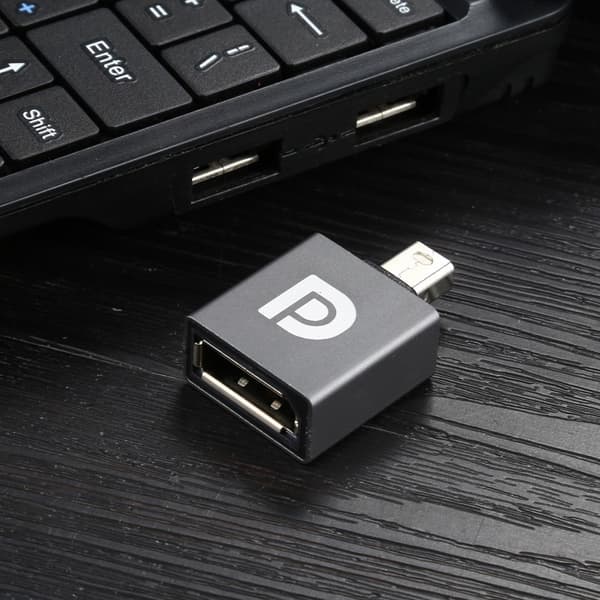 DisplayPort Hunn til Mini DisplayPort Hann Adapter Grå size 12