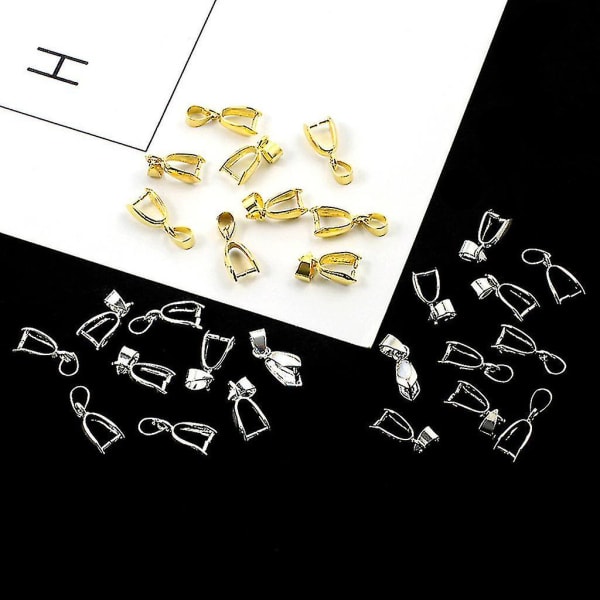 10 stk anhengspenne kjede charms spenne snap leddspenne for DIY smykker Gold